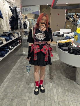 「アイテム（ローファー）」を使った、Siaoさん（レディース・161cm）の夏コーディネート