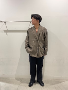 「CASPER JOHN（キャスパージョン）のアイテム（タンクトップ）」を使った、yujiさん（メンズ・178cm）の秋コーディネート