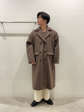 「SENSE OF PLACE by URBAN RESEARCH（センスオブプレイスバイアーバンリサーチ）のハリヌキケーブルニットカーディガン（カーディガン/ボレロ）」を使った、yujiさん（メンズ・178cm）の冬コーディネート