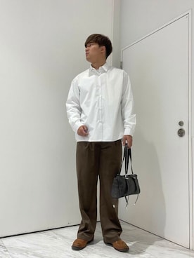 「アイテム（ボストンバッグ）」を使った、yujiさん（メンズ・178cm）の冬コーディネート