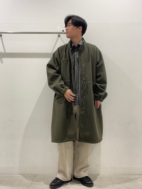 「アイテム（モッズコート）」を使った、yujiさん（メンズ・178cm）の秋コーディネート
