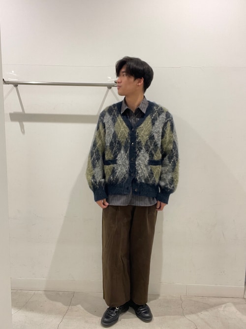 アーガイルVネックカーディガン（ニット/セーター）｜SENSE OF PLACE