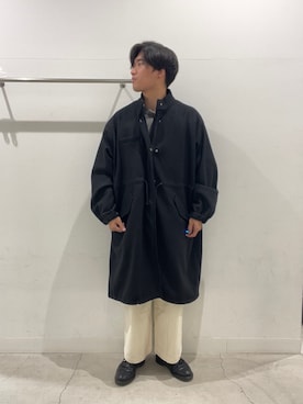 「SENSE OF PLACE by URBAN RESEARCH（センスオブプレイスバイアーバンリサーチ）のハリヌキケーブルニットカーディガン（カーディガン/ボレロ）」を使った、yujiさん（メンズ・178cm）の冬コーディネート