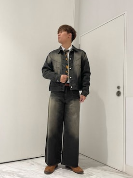 「SENSE OF PLACE by URBAN RESEARCH（センスオブプレイスバイアーバンリサーチ）の『ユニセックス』『イージーケア』コンフォートレギュラーカラーシャツ（シャツ/ブラウス）」を使った、yujiさん（メンズ・178cm）の冬コーディネート