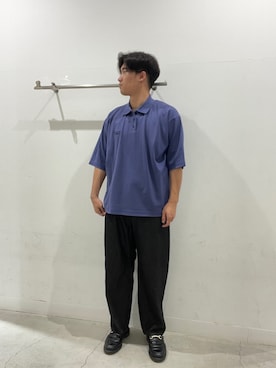 「SENSE OF PLACE by URBAN RESEARCH(センスオブプレイスバイアーバンリサーチ)の『別注』Converse×SENSE OF PLACE JACK PURCELLポロシャツ(ポロシャツ、ブルー系)」を使った、yujiさん(メンズ・178cm)の夏コーディネート