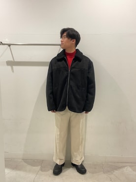 「アイテム（ブルゾン）」を使った、yujiさん（メンズ・178cm）の秋コーディネート