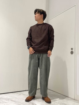 「運動会コーデ」｜「アイテム（スウェット）」を使った、yujiさん（メンズ・178cm）の秋コーディネート
