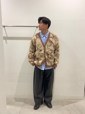 「SENSE OF PLACE by URBAN RESEARCH（センスオブプレイスバイアーバンリサーチ）のコンフォートピーチブロードシャツ（シャツ/ブラウス）」を使った、yujiさん（メンズ・178cm）の秋コーディネート