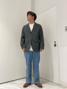 「SENSE OF PLACE by URBAN RESEARCH（センスオブプレイスバイアーバンリサーチ）のアイテム（テーラードジャケット）」を使った、yujiさん（メンズ・178cm）の冬コーディネート
