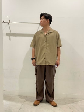 「アイテム（カーゴパンツ）」を使った、yujiさん（メンズ・178cm）の夏コーディネート