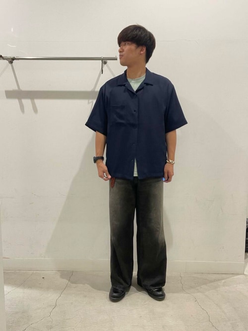 ヴィンテージライクデニムワイドパンツ