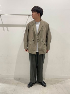 「SENSE OF PLACE by URBAN RESEARCH（センスオブプレイスバイアーバンリサーチ）のアイテム（ジャケット/アウター）」を使った、yujiさん（メンズ・178cm）の夏コーディネート