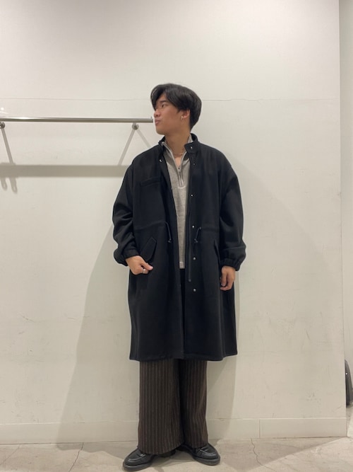 セール】『洗濯可』ダブルポケットハーフジップニット（ニット