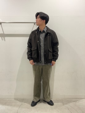 「シンプル」｜「アイテム（ブルゾン）」を使った、yujiさん（メンズ・178cm）の冬コーディネート