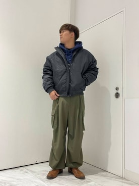 「通学コーデ、冬」｜yujiさん（メンズ・178cm）の冬コーディネート