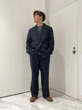 「SENSE OF PLACE by URBAN RESEARCH（センスオブプレイスバイアーバンリサーチ）のアイテム（テーラードジャケット）」を使った、yujiさん（メンズ・178cm）の冬コーディネート