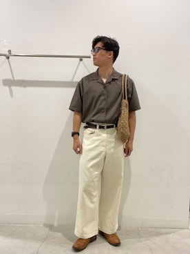 「SMELLY（スメリー）のアイテム」を使った、yujiさん（メンズ・178cm）の夏コーディネート
