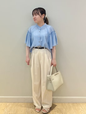 「NOLLEY’S Sophi（ノーリーズソフィ）のアイテム」を使った、MIAさん（レディース・156cm）の夏コーディネート