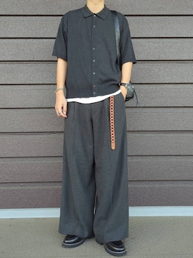 「アイテム（ベルト）」を使った、こうへいさん（メンズ・181cm）の夏コーディネート