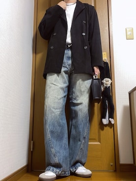 「アイテム（ショルダーバッグ）」を使った、こうへいさん（メンズ・181cm）の秋コーディネート