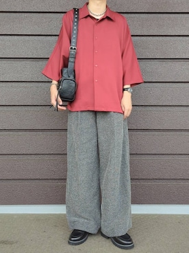「アイテム（ショルダーバッグ）」を使った、こうへいさん（メンズ・181cm）の夏コーディネート