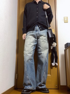 「CIASENSE（シアセンス）のアイテム（ショルダーバッグ）」を使った、こうへいさん（メンズ・181cm）の秋コーディネート