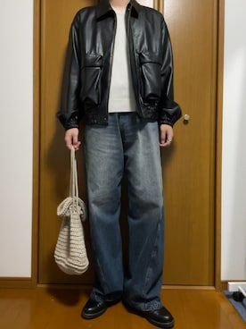 「ADRER（アドラー）のアイテム（リング）」を使った、こうへいさん（メンズ・181cm）の春コーディネート