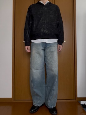 「ADRER（アドラー）のアイテム（リング）」を使った、こうへいさん（メンズ・181cm）の春コーディネート