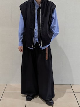 「HARE（ハレ）のアイテム（スラックス）」を使った、こうへいさん（メンズ・181cm）の春コーディネート