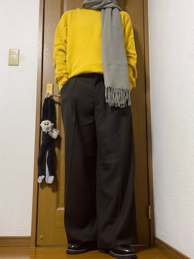 「アイテム（マフラー）」を使った、こうへいさん（メンズ・181cm）の冬コーディネート