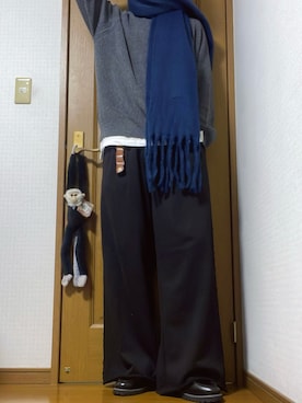 「アイテム（キーケース/キーアクセサリー）」を使った、こうへいさん（メンズ・181cm）の冬コーディネート