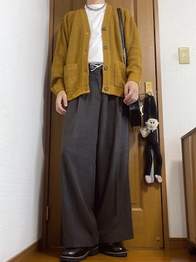 「CIASENSE（シアセンス）のアイテム（ショルダーバッグ）」を使った、こうへいさん（メンズ・181cm）の秋コーディネート