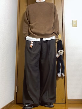 「アイテム（キーケース/キーアクセサリー）」を使った、こうへいさん（メンズ・181cm）の秋コーディネート