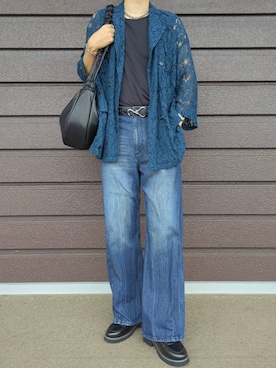 「アイテム（テーラードジャケット）」を使った、こうへいさん（メンズ・181cm）の夏コーディネート