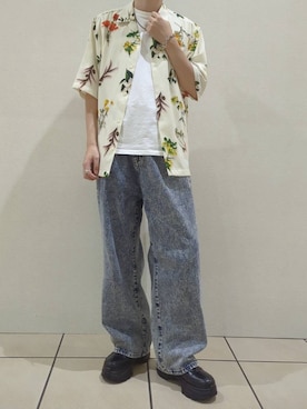 「ADRER（アドラー）のアイテム」を使った、こうへいさん（メンズ・181cm）の夏コーディネート
