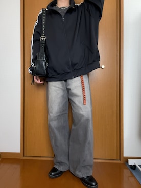 「LILL（リル）のアイテム（ブルゾン）」を使った、こうへいさん（メンズ・181cm）の春コーディネート