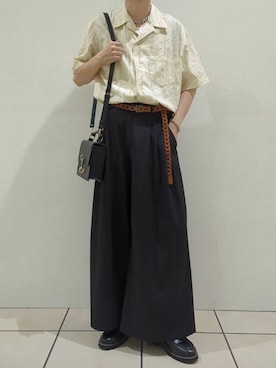 「CIASENSE（シアセンス）のアイテム（ショルダーバッグ）」を使った、こうへいさん（メンズ・181cm）の夏コーディネート