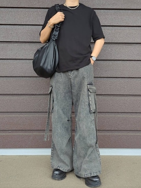 「アイテム（リング）」を使った、こうへいさん（メンズ・181cm）の夏コーディネート
