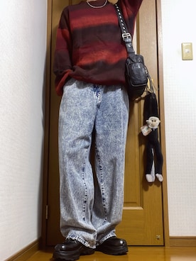 「アイテム（ショルダーバッグ）」を使った、こうへいさん（メンズ・181cm）の秋コーディネート