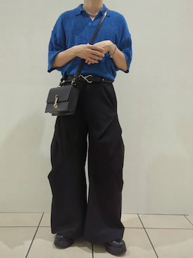 「WYM LIDNM（ウィム バイ リドム）のアイテム」を使った、こうへいさん（メンズ・181cm）の夏コーディネート