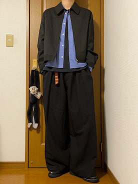 「Llife（ライフ）のLlife LEATHER KEY CHAIN（キーケース/キーアクセサリー）」を使った、こうへいさん（メンズ・181cm）の秋コーディネート