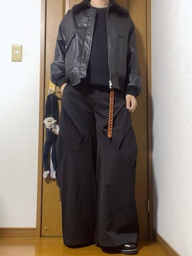 「アイテム（ブルゾン）」を使った、こうへいさん（メンズ・181cm）の冬コーディネート