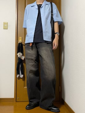 「Llife（ライフ）のアイテム」を使った、こうへいさん（メンズ・181cm）の夏コーディネート