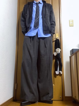 「アイテム（フォーマルスーツ/小物）」を使った、こうへいさん（メンズ・181cm）の秋コーディネート