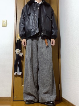 「アイテム（財布/小物）」を使った、こうへいさん（メンズ・181cm）の冬コーディネート