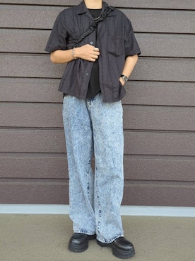 「アイテム（リング）」を使った、こうへいさん（メンズ・181cm）の夏コーディネート
