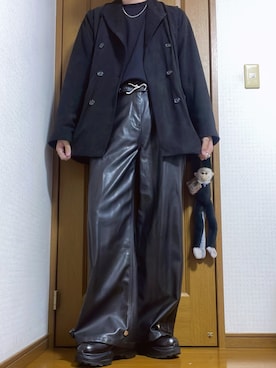 「アイテム（ベルト）」を使った、こうへいさん（メンズ・181cm）の秋コーディネート