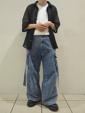 「Llife（ライフ）のアイテム（アクセサリー）」を使った、こうへいさん（メンズ・181cm）の夏コーディネート