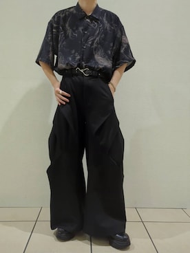 「アイテム（スラックス）」を使った、こうへいさん（メンズ・181cm）の夏コーディネート