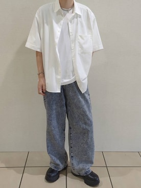 「アイテム（リング）」を使った、こうへいさん（メンズ・181cm）の夏コーディネート